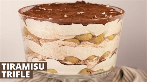 Tiramisu Trifle Full Recipe Youtube