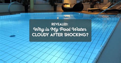 Revealed Why Is My Pool Water Cloudy After Shocking Cloudy Pool Water