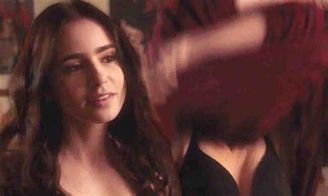 Lily Collins Strips Down To Black Bra In Racy New Trailer For Stuck In