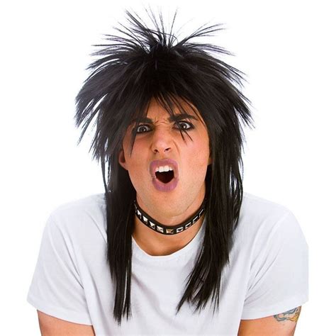 80s Metal Rock Star Wig Wigs Long Hair Styles Men Braids For Long Hair
