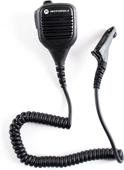 Motorola Pmmn4069a Remote Speaker Microphone With Impres Audio Black