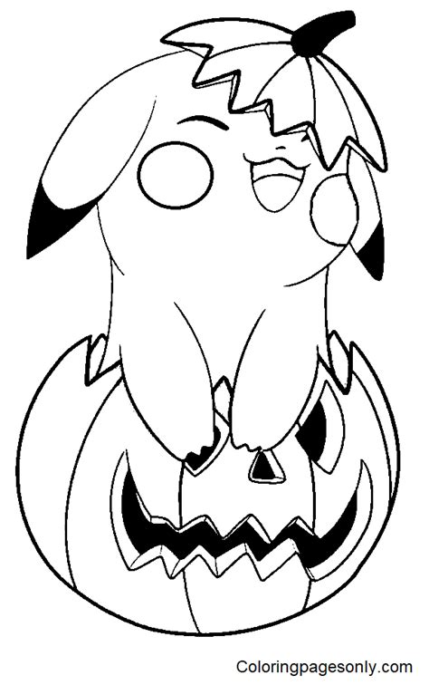 Free Printable Pokemon Halloween Coloring Pages Pokemon Halloween