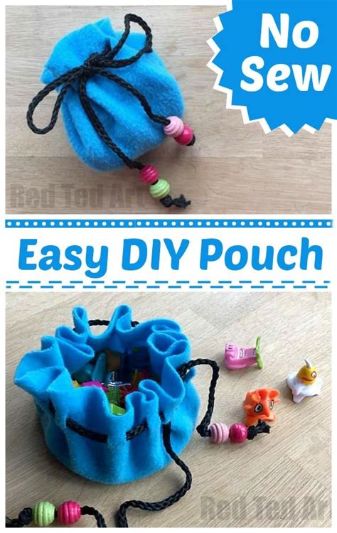 No Sew Pouch Diy Pouches Easy And Craft