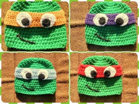 Bits And Bobbles Teenage Mutant Ninja Turtles Hat Free Pattern