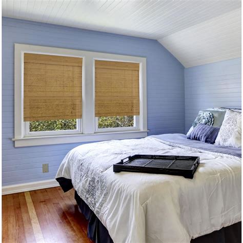 How to measure for curtains and drapes: Radiance Capri Natural Light Filtering Bamboo Roman Shade ...