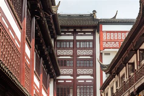 Traditional Architecture Of The Old City God Temple In Old Shanghai