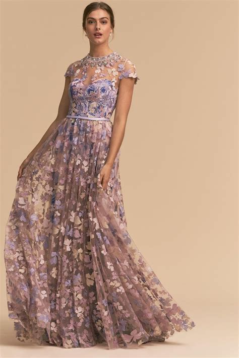 Purple Floral Stunning Dress Purple Prom Dress Gowns Bridesmaid Dresses