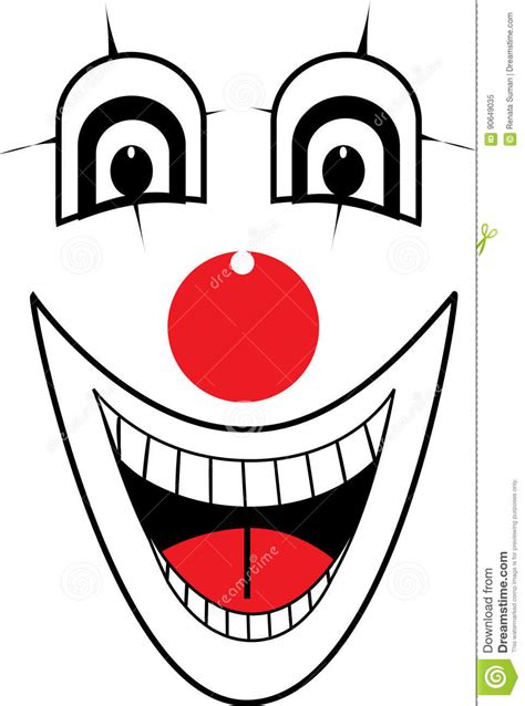 Clown Face Vector Stock Vector Illustration Of Character 90649035