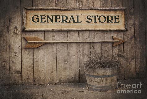 Vintage Sign General Store Photograph By Jane Rix