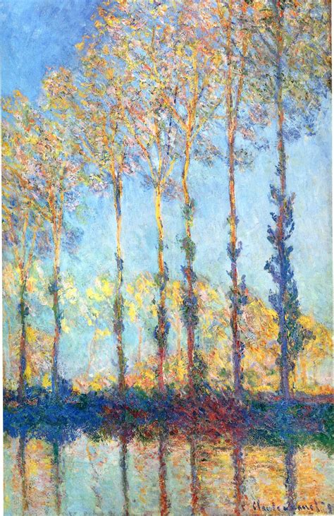 Poplars On The Banks Of The Epte Claude Monet
