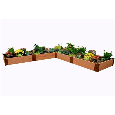 How to create a raised garden bed. Frame It All One Inch Series 12 ft. x 12 ft. x 11 in ...