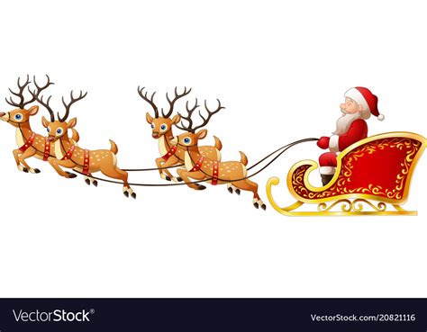 Santa Riding Sleigh Clipart 10 Free Cliparts Download Images On