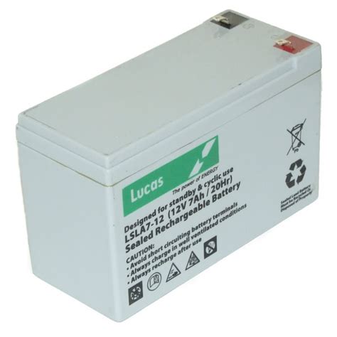 Lucas Battery 12v 12 Volt 7.0AH Battery Fits Flymo CT250X Strimmer