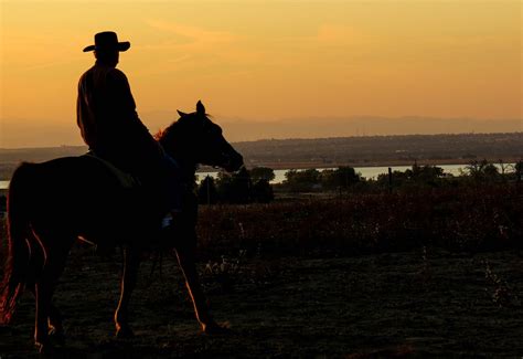 Cowboy Sunset Lake · Free Photo On Pixabay
