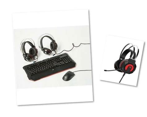 Tzumi Alpha Gaming Battle Group 3 Pieces Keyboard Mouse Headset For Pc