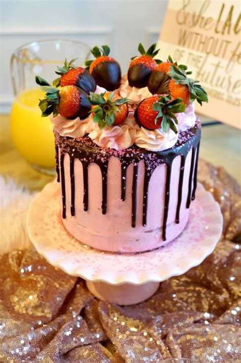 This chocoled covered strawberry cake is made is chocolate cake layers and a fresh strawberry frosting. vegan chocolate covered strawberry cake & bridal shower ...