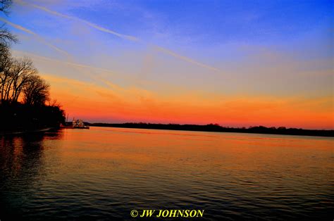 50 Sunset Looking Up Ohio River Sat 001 Jwj Rocks