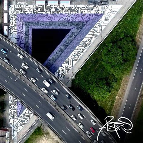 Optical Illusion Graffiti By Astro Wordlesstech