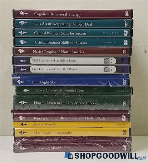 Lot Of 14 Assorted Great Courses Dvds