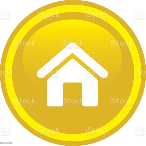 Home Button Icon Web Stock Illustration Download Image Now