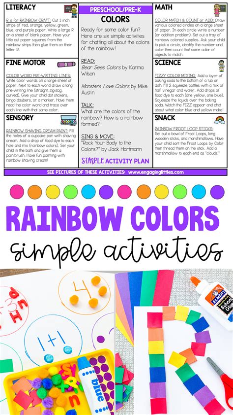 Color Activities For Preschoolers Color Activities Preschool Color