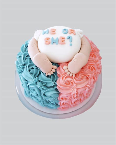 Gender Reveal Cake Style 2 Cakeobee