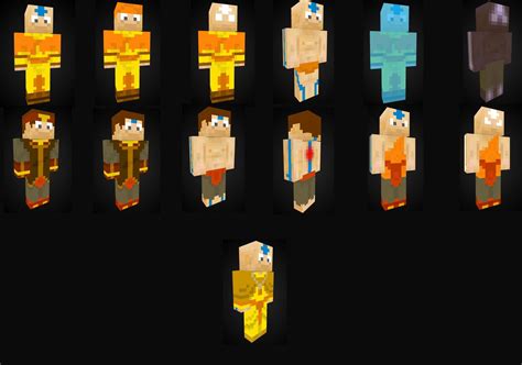 I Made Some Aang Minecraft Skins Thelastairbender