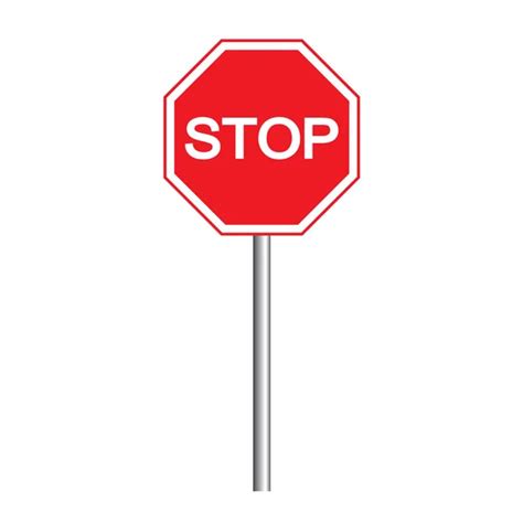 Red Stop Sign Isolated On Brown Background Traffic Regulatory Warning