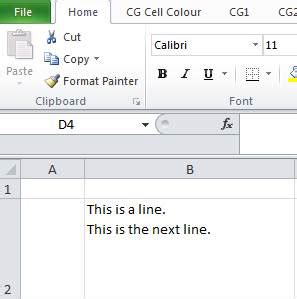 เหตุใดการแบ่งบรรทัด Excel จึงไม่โอนไปยัง Notepad