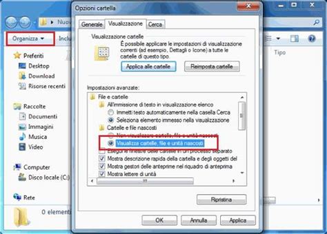 Come Vedere Cartelle E File Nascosti In Windows 7 8 E 10 • Ecomesifa