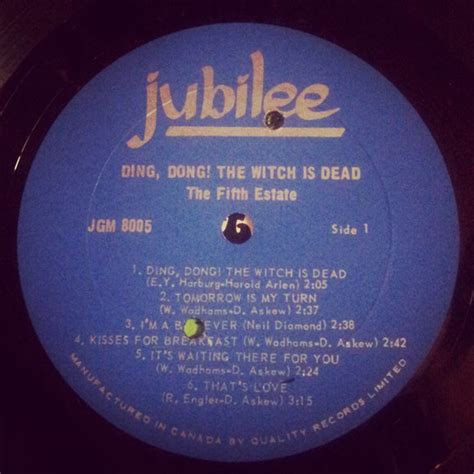 The Fifth Estate Ding Dong The Witch Is Dead 1967 Vinyl Discogs