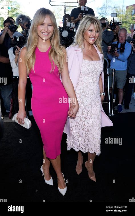 Sailor Brinkley Cook Left And Christie Brinkley Arrive At The Michael