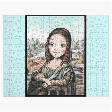 Cartoon Mona Lisa Jigsaw Puzzle By Katerina Makarova Jigsaw Puzzles