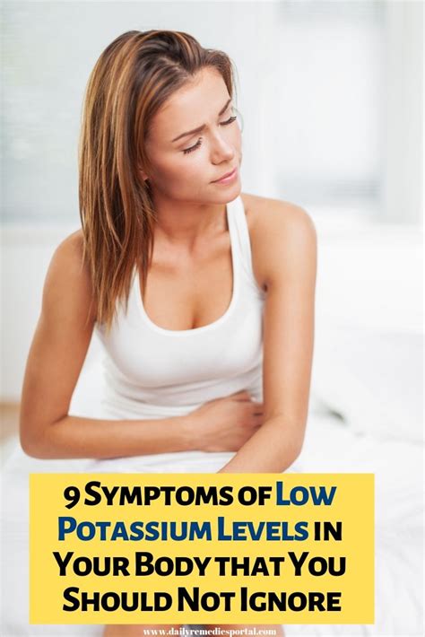 9 symptoms of low potassium levels in your body that you should not ignore symptoms of low