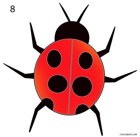 On the picture below i drawn a red line for transform.forward, a blue line for what am i doing wrong? How to Draw a Ladybug (Step by Step Pictures)