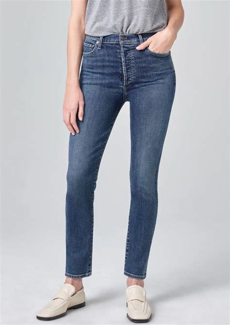 Citizens Of Humanity Olivia High Rise Slim Fit Jeans Silvermist