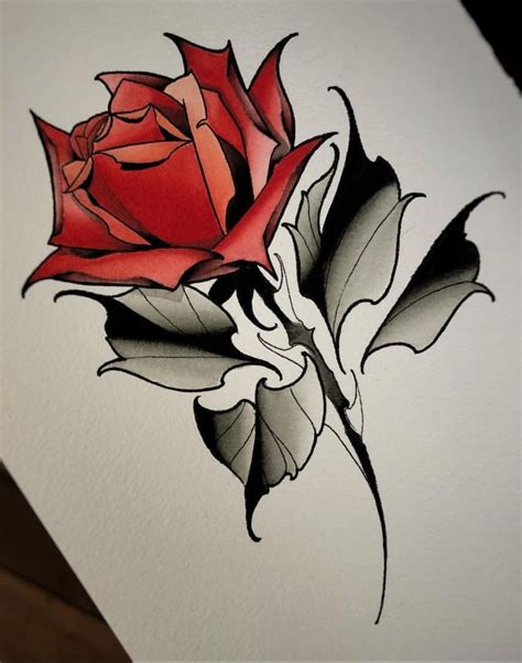 Rose Drawing Tattoo Flower Tattoo Drawings Roses Drawing Flower
