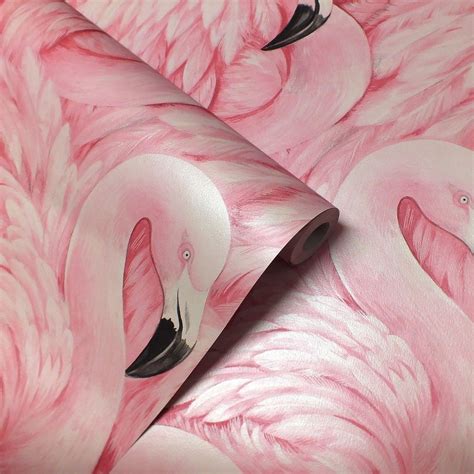 Flamingo Wallpaper Rolls Pink Rasch For Sale Online Ebay