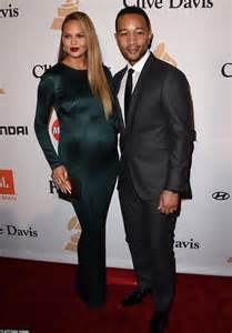 Chrissy Teigen And Husband John Legend Attend Clive Davis Pre Grammy