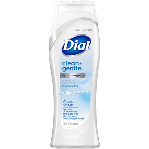 Dial Clean And Gentle Fragrance Free Body Wash 16 Oz Body Washes