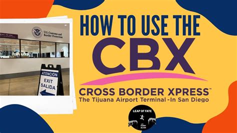 How To Use The Cbx Cross Border Xpress Flying Out Of Tijuana Airport