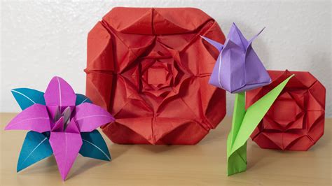 Origami Basics Learn To Fold 3 Origami Flowers Kevin Hutson Skillshare
