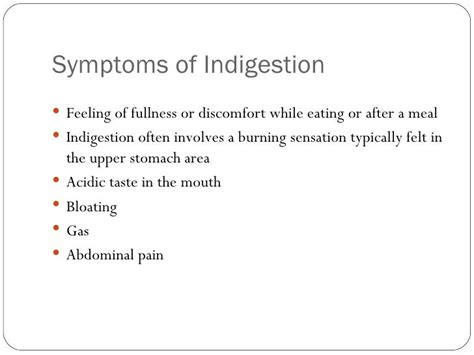 Symptoms Of Heartburn And Indigestion