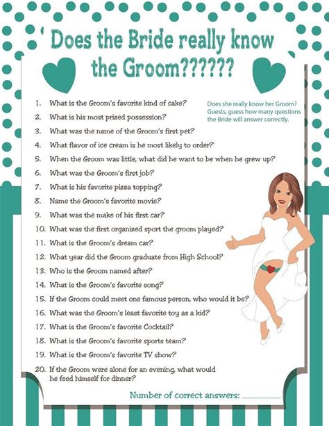 Fun Bridal Shower Game Give The Bride Funny Consequences For Each