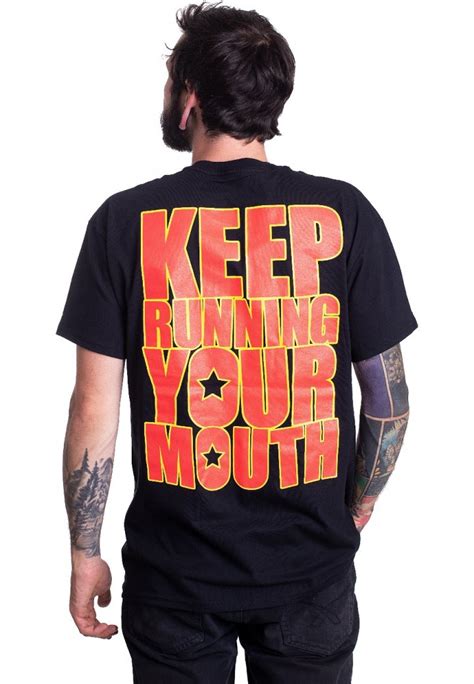A Day To Remember Keep Running Your Mouth T Shirt Officiële Pop
