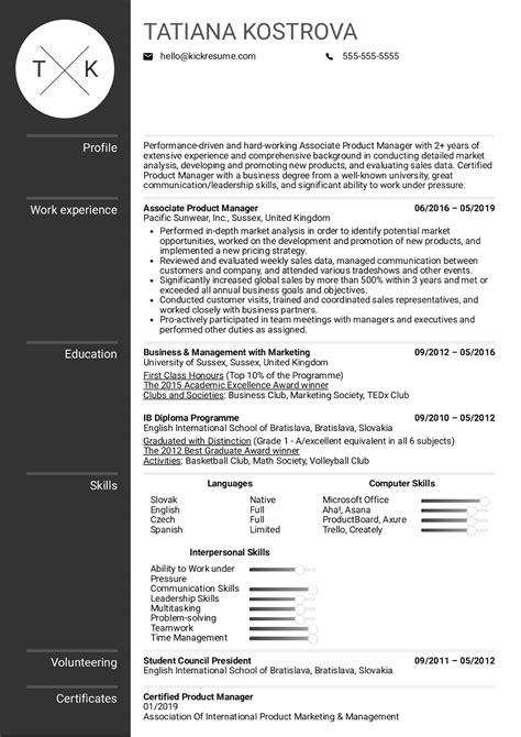 product manager resume sample product manager resume