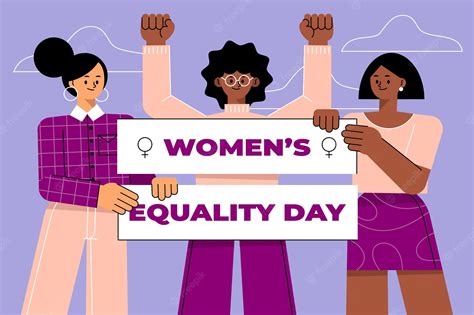 Free Vector Flat Women S Equality Day Illustration