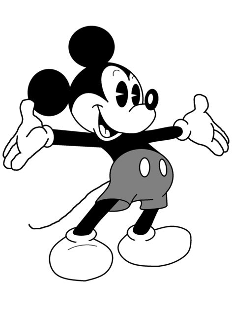 Mickey Mouse Line Drawing At Explore Collection Of