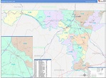 Washington County, MD Wall Map Color Cast Style by MarketMAPS - MapSales