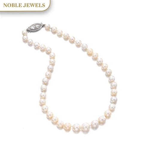 Natural Pearl And Diamond Necklace Magnificent Jewels And Noble